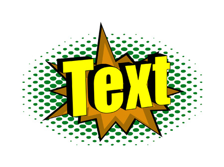 Retro Text Design Bannerのイラスト素材