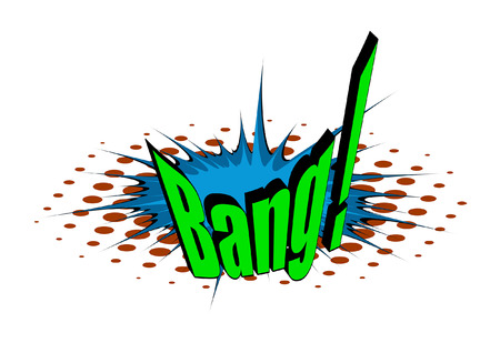 Comic Retro Bang Textのイラスト素材