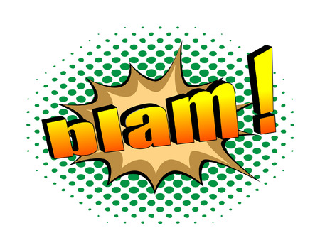 Blam Retro Textのイラスト素材