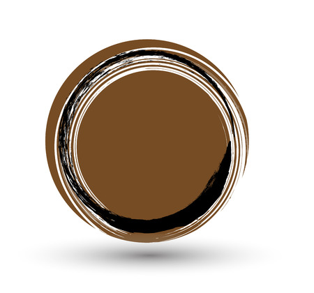 Grunge Circle Frameのイラスト素材