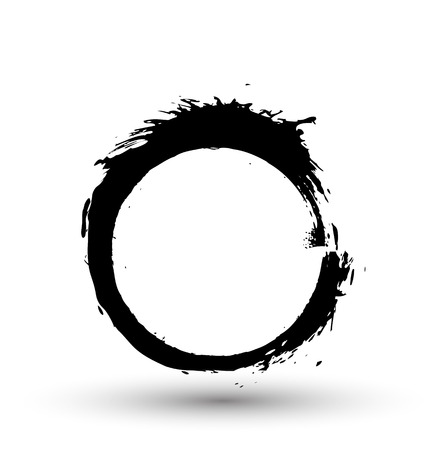 Grunge Circle Frameのイラスト素材