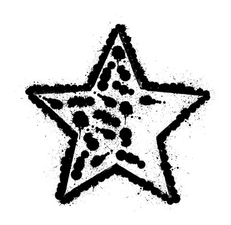 Grunge Splash Star Designのイラスト素材