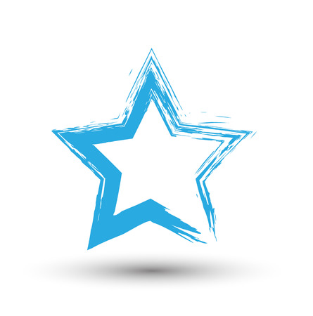 Grunge Christmas Starのイラスト素材