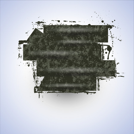 Wet Paint Grunge Bannerのイラスト素材