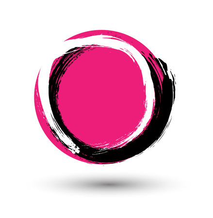 Grunge Circle Frameのイラスト素材