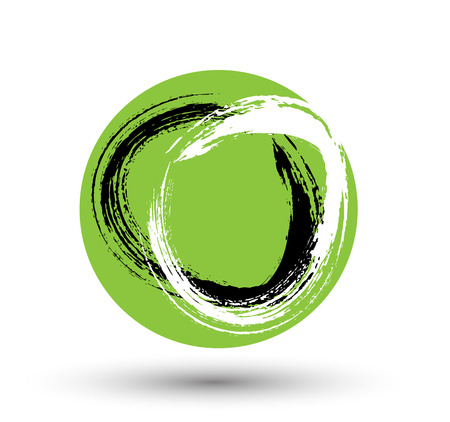 Grunge Circle Frameのイラスト素材