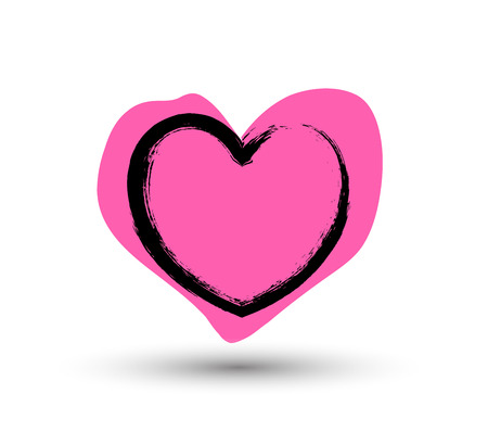 Colored Grunge Heartのイラスト素材