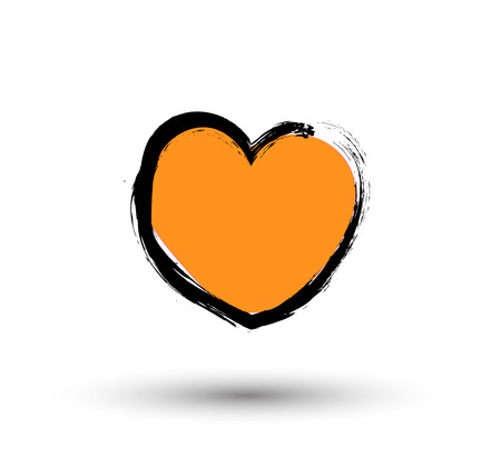 Colored Grunge Heartのイラスト素材