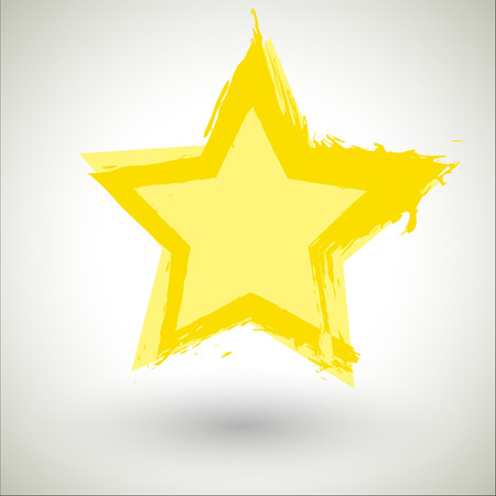 Grunge Star Bannerのイラスト素材