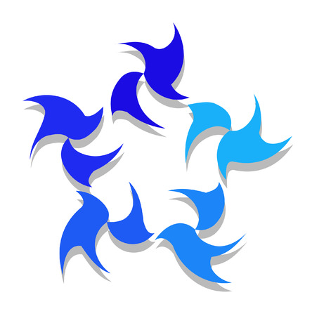 Floral Starのイラスト素材