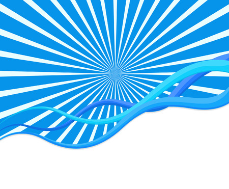 Wavy Sunburst Backdropのイラスト素材