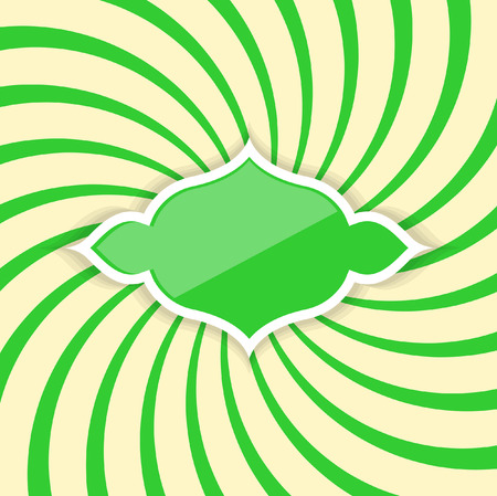 Vintage Label Sunburst Bannerのイラスト素材