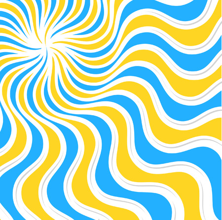 Swirly Sunburstのイラスト素材