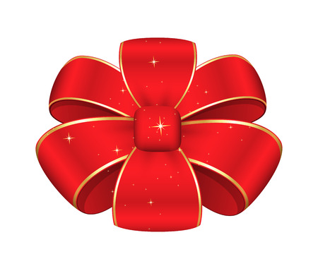 Red Ribbon Bowのイラスト素材