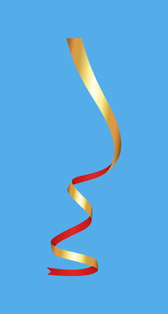 Golden Christmas Ribbon Vectorのイラスト素材
