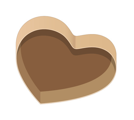 Vintage Heart Gift Box Vectorのイラスト素材
