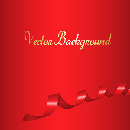 Christmas Ribbon Template Vectorのイラスト素材