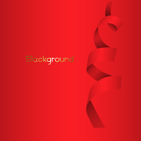 Valentines Day Ribbon Bannerのイラスト素材