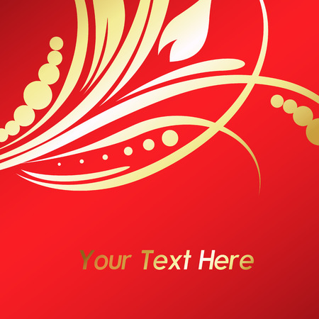 Christmas Floral Backgroundのイラスト素材