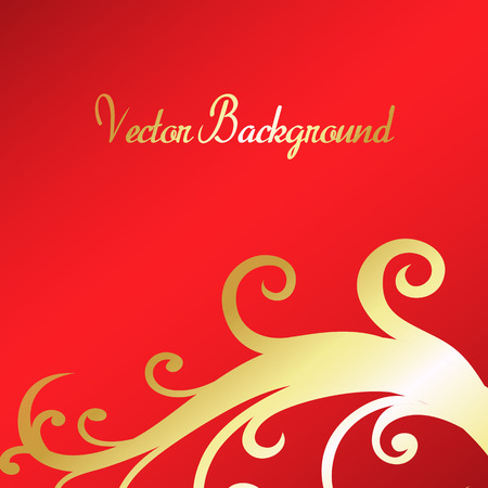 Christmas Floral Backgroundのイラスト素材