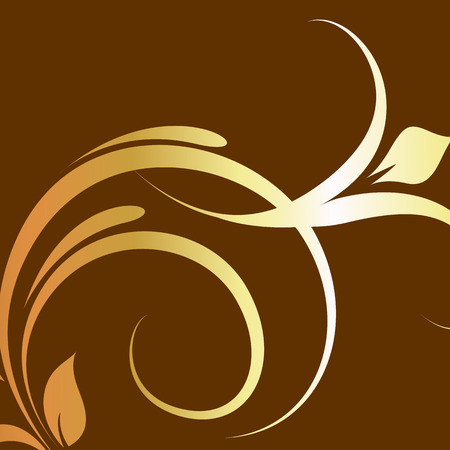 Golden Flourish Backgroundのイラスト素材