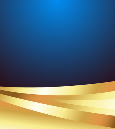 Golden Wave Holiday Template Designのイラスト素材