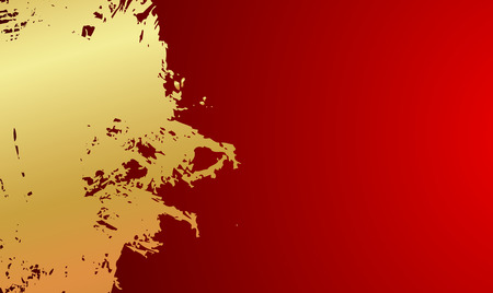 Grunge Golden Bannerのイラスト素材