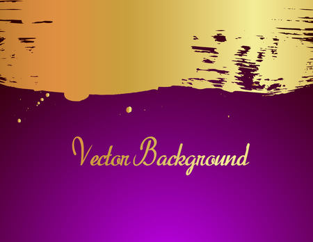 Retro Golden Grunge Bannerのイラスト素材