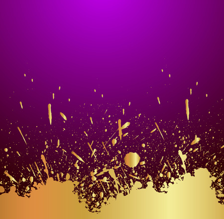 Rough Golden Banner Vectorのイラスト素材