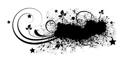 Grunge Flourish Scatter Banner Shapeのイラスト素材