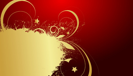 Abstract Grunge Flourish Golden Backdropのイラスト素材