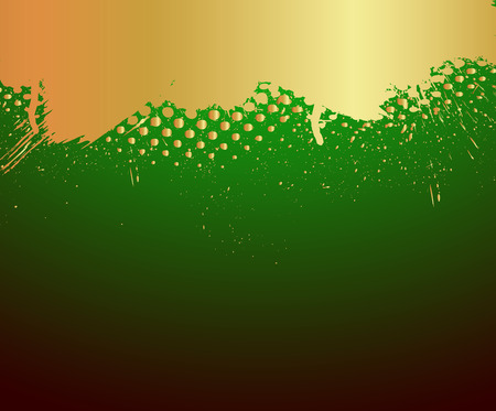 Golden Paint Scatter Backdropのイラスト素材