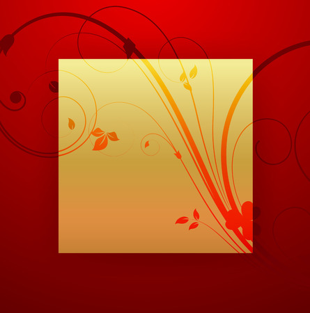 Flourish Golden Bannerのイラスト素材