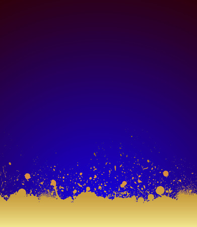Golden Grunge Paint Backgroundのイラスト素材