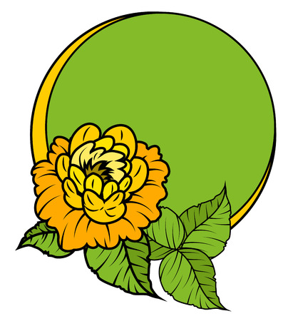 Flower Frame Vectorのイラスト素材