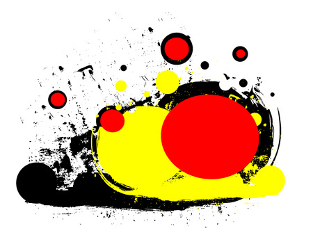 Grunge Colorful Splashesのイラスト素材