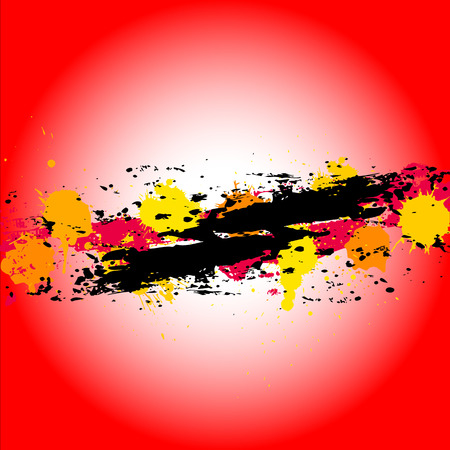 Retro Abstract Grunge Splashesのイラスト素材