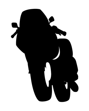 Motorbike Silhouetteのイラスト素材