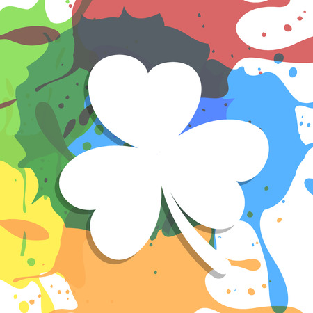 Abstract Clover Leaf Shape Vectorのイラスト素材