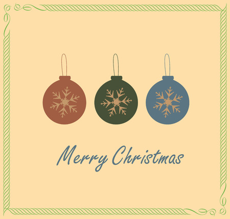 Decorative Christmas Baubles Vectorsのイラスト素材