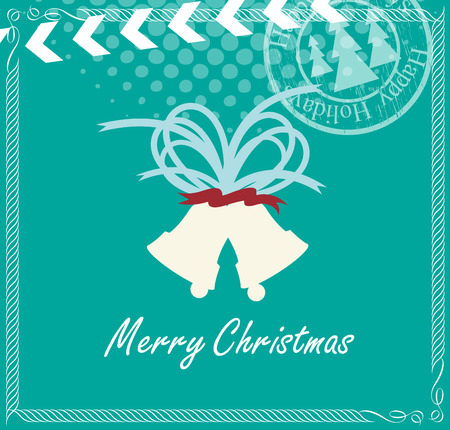 Vintage Bell Christmas Template Designのイラスト素材