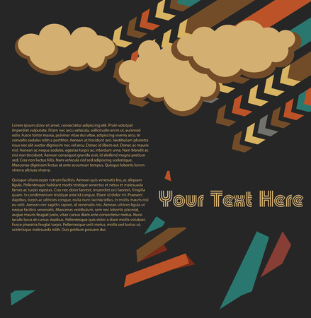 Vintage Clouds Business Backgroundのイラスト素材