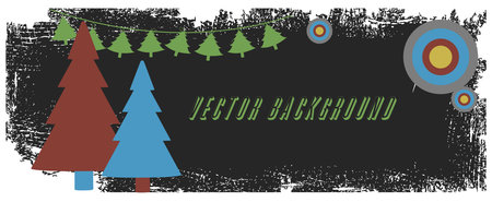 Grunge Christmas Bannerのイラスト素材