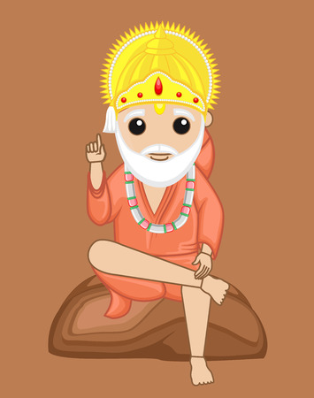 Om Sai Ram - Indian Mythology Godのイラスト素材