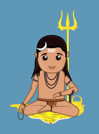 Gorakh Naath Vector Illustrationのイラスト素材