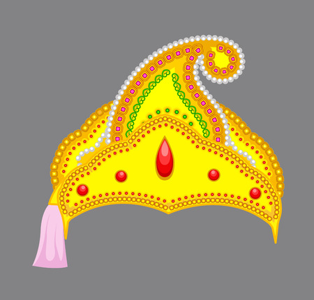 Decor Hindu Crown Designのイラスト素材