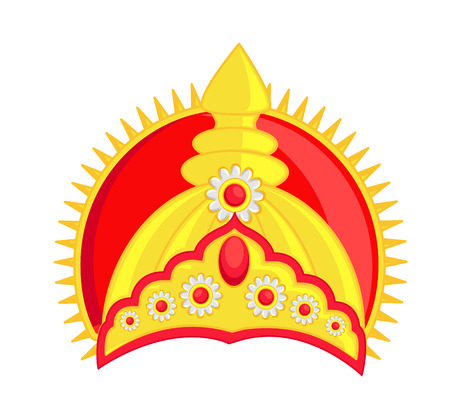 Hindu Golden God's Crownのイラスト素材