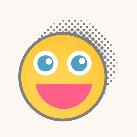 Smile - Cartoon Smiley Vector Faceのイラスト素材