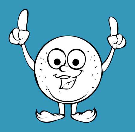 Joyful Character - Cartoon Vector Clipartのイラスト素材