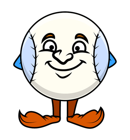 Funny Cartoon Ball Face Expressionのイラスト素材